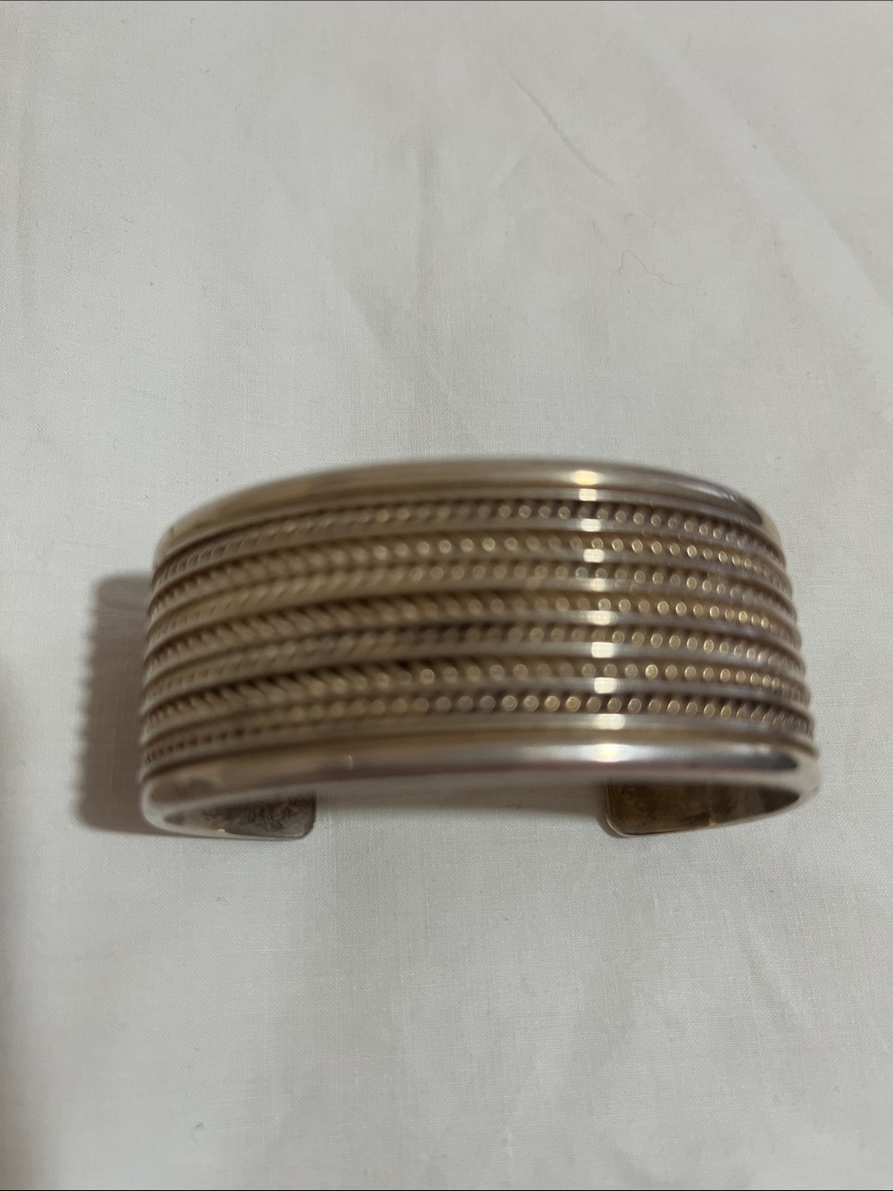 Navajo Vintage Tom Hawk Sterling Cuff Bracelet . 2.74 OZ.